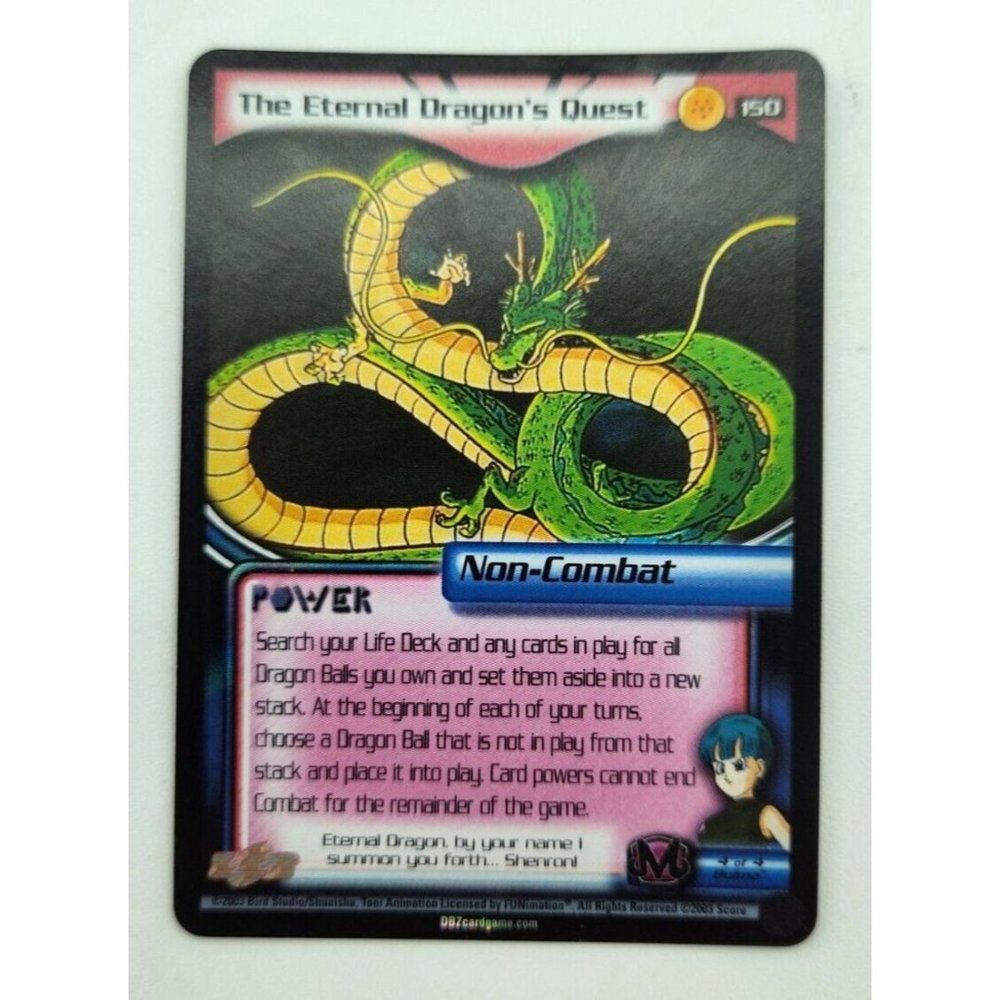 The Eternal Dragons Quest Dragon Ball Z Vintage Ultra Rare Limited Foil DBZ 2003